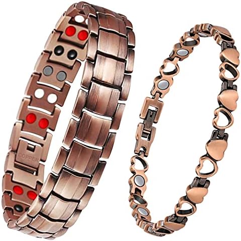 Feraco Magnetic Bracelets for Men Women with Magnets,Jewelry Gift Feraco