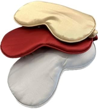 Маска для сна Generic Sleep Mask для комфортного сна, мягкая шелковая ткань, дышащий дизайн (золотистый) Generic