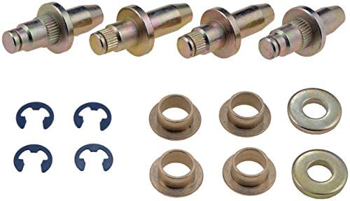 Dorman 703-267 Door Hinge Pin And Bushing Kit - 4 Pins, 4 Bushings, 2 Washers And 4 Clips Compatible with Select Cadillac/Chevrolet/GMC Models, 2 Pack Dorman