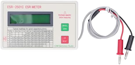 Capacitor Tester, High Accuracy Capacitance Meter LCD Display Meter with Smart Shutdown Function Asixxsix