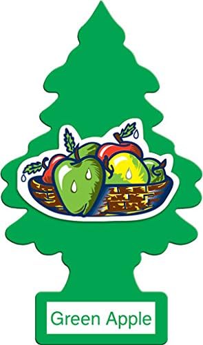 LITTLE TREES Car Air Freshener | Hanging Paper Tree for Home or Car | Green Apple | 6 Pack LITTLE TREES