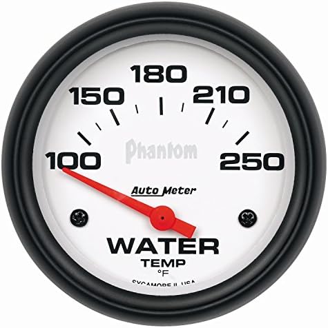 Auto Meter 5837 Phantom Electric Water Temperature Gauge, 2 5/8" Auto Meter