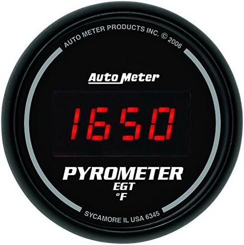 Цифровой пирометр 2,3125 дюйма с термопарой типа K Auto Meter