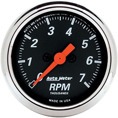 AUTO METER 1477 Designer Black Dash Electric Tachometer, 2.3125 in. Auto Meter