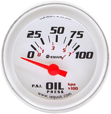 Equus 8264 2" Electric Oil Pressure Gauge with Multi Color Back Light Equus