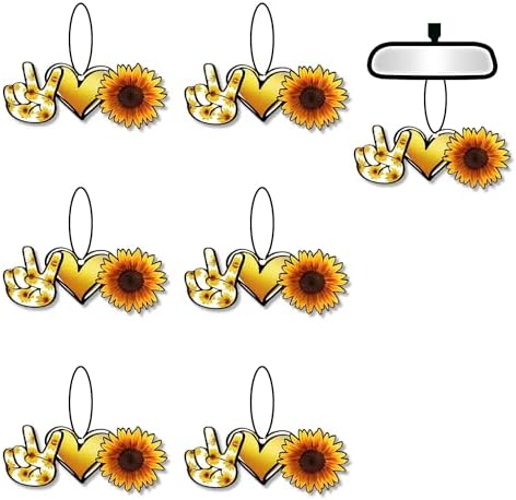 Освежители воздуха для автомобиля в виде подсолнечника - 6 штук, милые ароматизаторы JJLFresheners