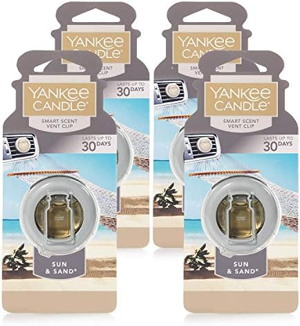 Ароматизаторы для автомобиля Smart-Scent Vent Clips, 4 шт. (Аромат солнца и песка) Yankee Candle