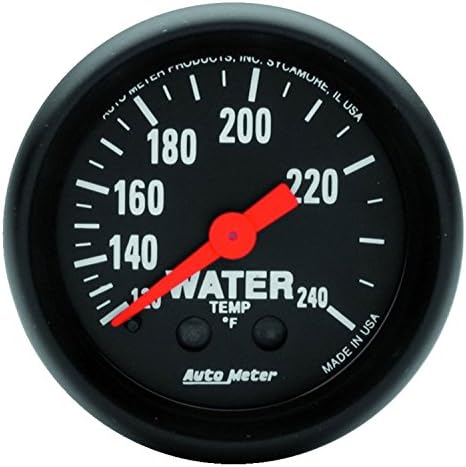 AUTO METER 2607 Z-Series Mechanical Water Temperature Gauge, 2 1/16" Auto Meter