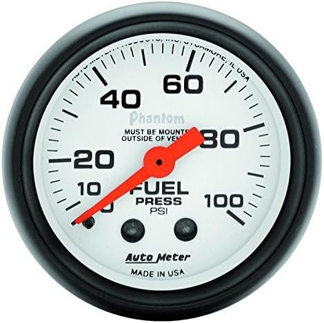 Auto Meter 5712 Phantom Mechanical Fuel Pressure Gauge Auto Meter