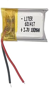 Аккумулятор литий-полимерный перезаряжаемый 3.7V 100mAh 601417 с двумя проводами Liter energy battery