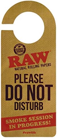 RAW Natural Rolling Papers - Do Not Disturb Door Sign Raw