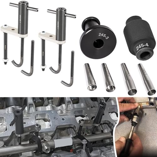 6706 Fuel Injector Rail Assembly Remover & GM245 Fuel Injector Seals Tools Perfectly Fits for GM Engines Bonbo