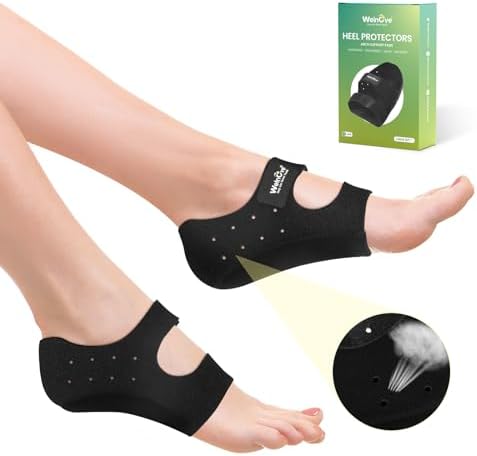 Plantar Fasciitis Heel Protector for Shoes - (Arch Support) Welnove Heel Cups for Heels Spur Pain Achilles Tendonitis Dry Cracked Feet - Heel Inserts Cushion for Women 7-10.5 / Men 6.5-9.5 Welnove