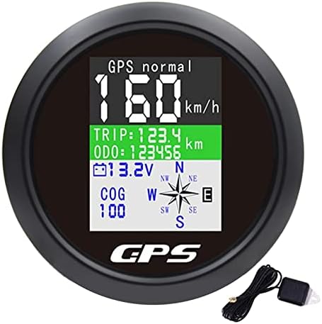 Цифровой GPS спидометр 85мм для водного транспорта, IP67, 9-32V, адаптивный узел скорости, комплект из 4 предметов Kaolali