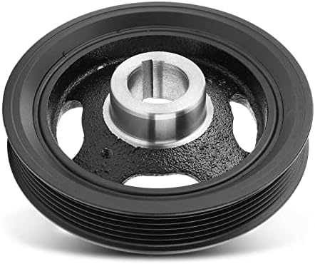 A-Premium Engine Harmonic Balancer Pulley Compatible with Nissan Sentra 07-19, Versa 07-13, Juke 11-17, NV200 13-20, Kicks 17-19, Cube 09-14 & Chevrolet City Express 15-18, DOHC L4 1.6L 1.8L 2.0L A-Premium