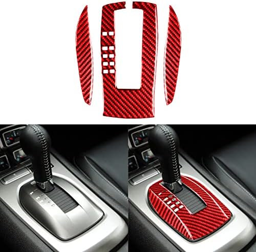 ​NVCNX Real Premium Carbon Fiber Compatible with Chevrolet/Chevy Camaro 2010 2011 1SS 2SS 1LT 2LT 1LS 2LS SS LT LS Coupe Door Side Window Lift Switch Panel Cover Trim Interior Accessories 2PCS Red Nvcnx