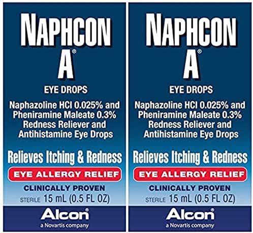 Naphcon A Eye Drops (Капли), 15-mL,2 Count Naphcon A