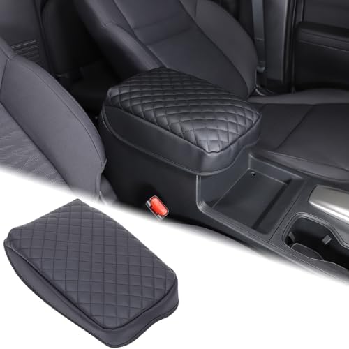 Aunginsy Leather Center Console Protector Cover Compatible with Nissan Frontier 2022-2025 Center Console Armrest Seat Box Cover Cushion Lid Protector Pad Waterproof Anti-Scratch Interior Accessories Aunginsy