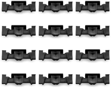 12Pcs Headlight Trim Ring Clips 51132752145 Fit for Mini Cooper R55 R56 R57 R58 R59 R60 F56 F60 Black Wujexuhe