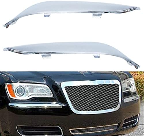 munirater Front Bumper Molding Chrome Trim Set L & R Replacement for 2011 2012 2013 2014 300 Munirater