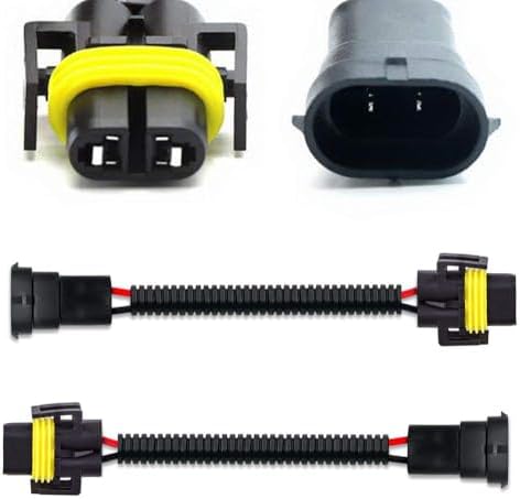 iJDMTOY H11 H8 H9 Extension Wiring Harness Sockets Wires Compatible with High/Low Beam or Fog Lights Use IJDMTOY