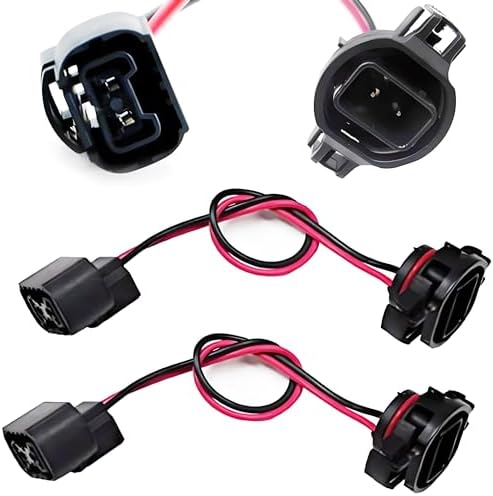 iJDMTOY 5202 H16 Extension Wire Harness Sockets Compatible with Automtive Driving Light, Fog Light, Retrofit, Off-Road Lighting, etc IJDMTOY