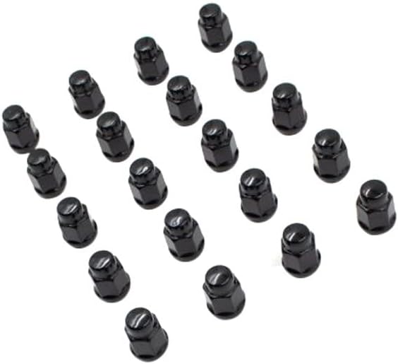 Coyote Accessories 56K548BLK - Black Cone Seat Acorn Bulge Lug Wheel Installation Kit W/o Valve Stems Wheel Accessories Parts