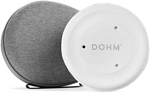 Yogasleep Dohm UNO White Noise Sound Machine + Travel Case, Real Fan Inside for Non-Looping, Sound Machine for Travel, Office Privacy, Sleep Therapy for Adults & Baby, White, 2 Piece Set Yogasleep