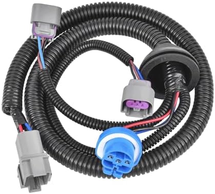 61A3002-0474 Headlight Wiring Harness Fit for Peterbilt 386 (2005-2015)/387 (1999-2010)/382 (2007-2018)/ 384 (2007-2014), 8-Pin Car Headlight Harness Replace 61A3002-0474, 1-34267 Farpida