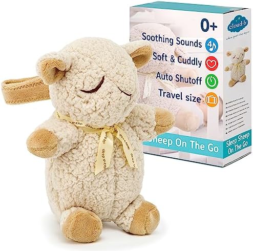 Cloud b Sound Machine with White Noise Soothing Sounds | Adjustable Settings & Auto-Shutoff | Ideal for Travel | Sleep Sheep On The Go Cloud b