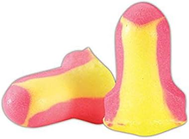 Howard Leight LL-1 Laser Lite Disposable Uncorded Foam Earplugs, Polyurethane Foam, One Size, Pink/Yellow (Pack of 200) HOWARD LEIGHT