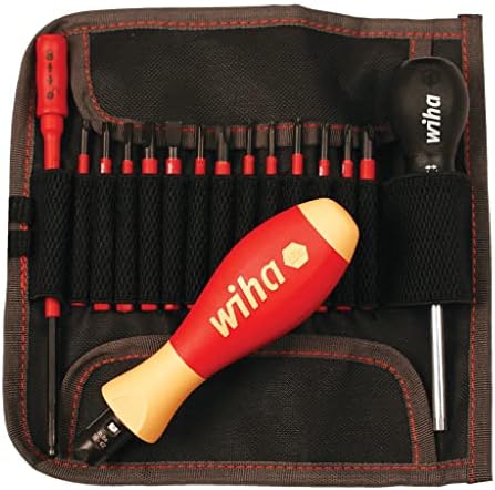 Wiha 28792 16 Piece Insulated Torque Control Driver and Slimline Blade Set Wiha