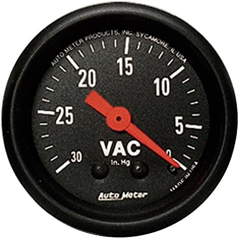 Auto Meter 2610 Z-Series Mechanical Vacuum Gauge,2.3125 in. Auto Meter