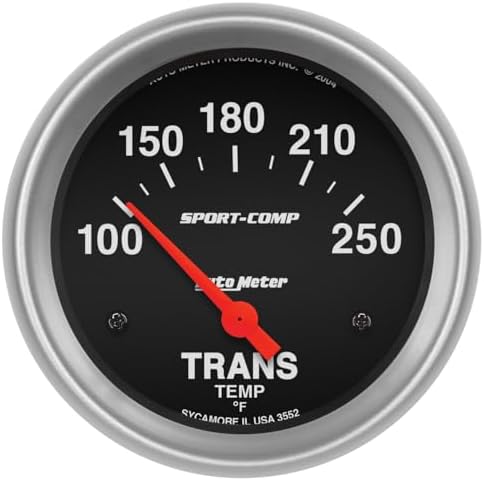 Auto Meter 3552 Sport-Comp Electric Transmission Temperature Gauge Auto Meter