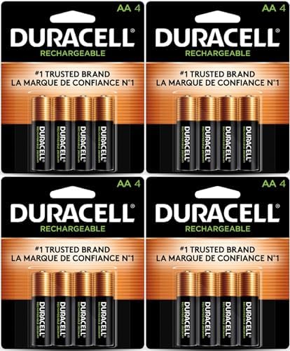 16 перезаряжаемых AA аккумуляторов NiMH, 2500 мАч, долговечные и мощные Duracell