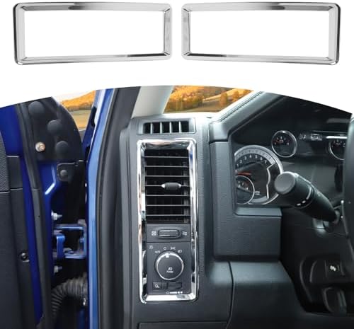 RT-TCZ for RAM Air AC Vents Trim Cover Frame Blue for Dodge RAM 2010-2017 Blue Interior Accessories 2pcs Rt-Tcz