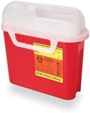 WP000-305443 305443 305443 Container Sharps Side Entry Red 5.4qt Ea Becton-Dickinson BectonDickinson