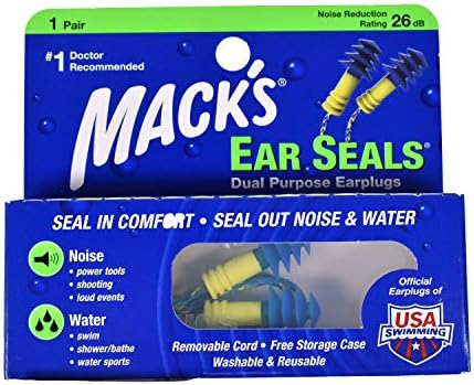 Mack's Ear Seals Dual Purpose Earplugs 1 Pair (Pack of 2) Mack's