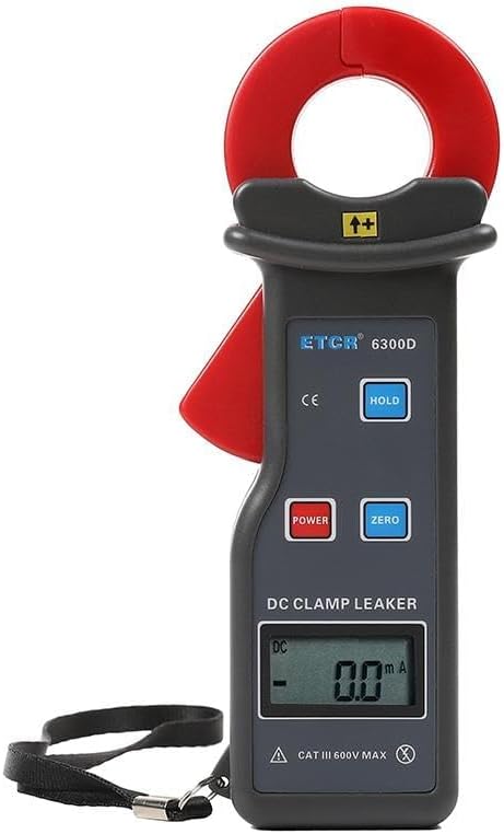 ETCR6300D Current Tester Clamp Meter DC Clamp Leakage Current Meter Multimeter DC 0.0mA~6.0A Clamp Size 25x30mm Etcr