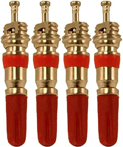 Counteract VCV-4 Vortex Tire/Wheel Valve Stem Core for Cars, Trucks, Motorcycles, ATV, UTV, RV, Dirt Bikes, TPMS Compatible, High Temp Air Tight Seal, Vortex Tip Design, 4pk Counteract