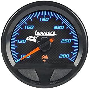 Longacre 52-46744 SMI Elite WP Oil/Water Temperature Gauge Longacre