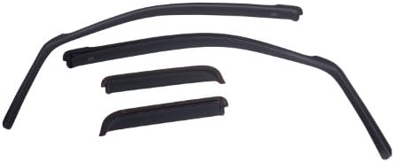 EGR 572751 in-channel Window Visors Front and Rear Set, Dark Smoke Finsh, Compatible with Ram 1500 Crew Cab Models Egr