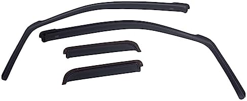 EGR 571651 in-channel window visors front and rear set dark smoke compatible with select Chevrolet Silverado and GMC Sierra models Egr