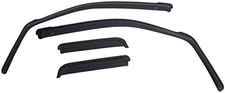 EGR 571691 In-channel Window Visors Front and Rear Set, Dark Smoke Finsh, Compatible with Chevrolet, GMC Silverado, Sierra Crew Cab Models Egr