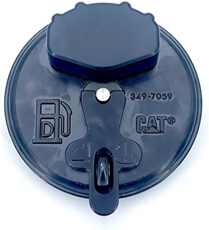 CAT 349-7059 Fuel Tank Vent Cap - Replacement Transfer Tank Lid for LP Gas Tank - Durable Weather Resistant Black Model with 4 Micron Filtration and Vented Metallic Exterior Material Cat