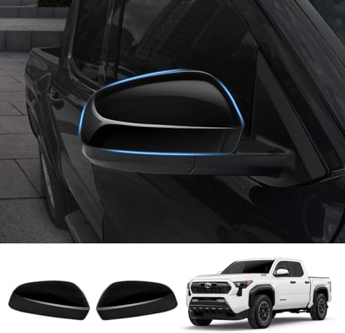 2024 Tacoma Rearview Mirror Caps for Toyota Tacoma,Durable Anti-Scratch Side Mirror Protectors Treesiche