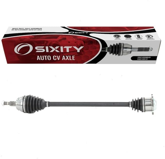 Sixity Front Right CV Axle compatible with Volkswagen Golf 1.8L 1.9L 2.0L 2.8L L4 V6 1999-2006 - Passenger Side Complete Axle Shaft Assembly Sixity Auto