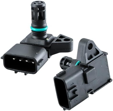 2897333 MAP Air Intake Pressure Sensor 4921322 4903286 Compatible with Cummins ISF 2.8 3.8 Diesel Engine Replacement for Komatsu PC200-8 Dodge RAM 2500 3500 4500 5500 6.7L (Pack of 2) Kd Kisonied