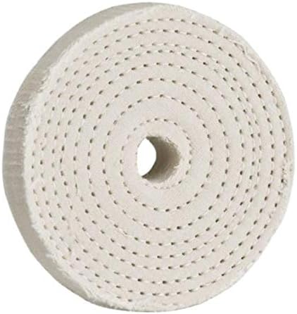 Woodstock D2499 Buffing Wheel, Spiral Sewn 3-Inch by 40 Ply by 1/2-Inch Hole Woodstock