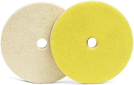 2Pcs 5" Wool Felt Polishing Buffing Wheels for Metal Glass Ceramic Stone Plastic Z-Lion